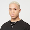 Karl Kani Rhinestone Pendant Cuban Link Chain zilver 40748 5