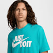 Nike   Sportswear Just do it T-Shirt turkusowy 29938 3