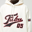 FUBU Varsity Mesh Hoodie beige 32783 3