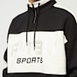 FUBU Corporate Sprts Zip Hooded Check Sweatshirt noir 32786 3