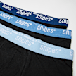 SNIPES 3 PACK - Contrast Tape Briefs Boxershorts noir 32951 2