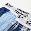 SNIPES 3 PACK - White Tape Pack Woven Boxershorts blau 32953 2