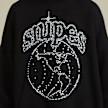 SNIPES Globe Studs Oversized Hoodie noir 33007 3