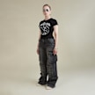 SNIPES Globe Studs Baby Tee nero 33024 5