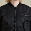 SNIPES S Star Cropped Oversized Bomber Jacket zwart 33026 3