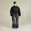 SNIPES S Star Cropped Oversized Bomber Jacket zwart 33026 7