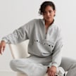 aim'n Varsity Sweat Half Zip grigio 33143 4