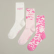 SNIPES 3 PACK - Basic Logo Camou Crew Socks multicolor 33178 1