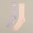 SNIPES 2 PACK - Basic Logo Confetti Crew Socks multicolor 33181 1