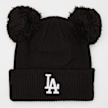 New Era Female Knit Med Double Pom MLB Los Angeles Dodgers zwart 33203 1