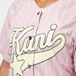 Karl Kani Woven Signature Pinstripe Baseballshirt fioletowy 33230 3