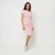 Karl Kani Small Signature Rib Short Sleeve Dress roza 33231 5
