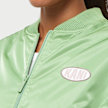 Karl Kani Woven Signature Short OS Satin Bomber Jacket zelena 33235 3