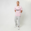 Capacité Logo Stripe Polo Tricot lichtroze 33368 4