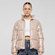 Urban Classics Recycled Short Shiny Puffer Jacket beige 33416 1
