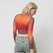 Sixth June Tie Dye Mesh Long Sleeve Crop Top multicolor 33431 2