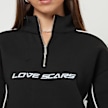 Love Scars Piping Half Zip Sweater crna 46133 3