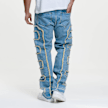 2Y STUDIOS Kosa Destroyed Straight Jeans bleu 44350 2