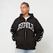 FAVELA Ribcage Rhinestone Frontzip zwart 41557 1