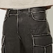 Smoke Rise Washed Vegan Leather Utility Pants negro 44150 4