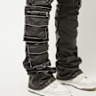 Smoke Rise Washed Vegan Leather Utility Pants negro 44150 6