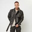 Smoke Rise Washed Vegan Leather Biker Jacket noir 46735 1