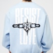 Karl Kani Woven Signature Resist Love Crew blauw 45141 4