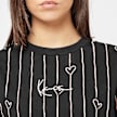 Karl Kani Signature Heart Pinstripe Oversized Tee noir 45103 3