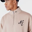 New Era Lifestyle Quarter Zip Sweater beige 44497 3