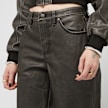 Karl Kani Signature Pu Wide Leg Pants gris 41346 3