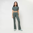 Nike Sportswear Chill Knit Mini-Rib Flared Leggings vert 41816 4