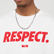 Upscale by Mister Tee Football's coming Home Respect Oversize Tee weiß 40721 3