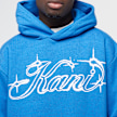 Karl Kani WOVEN SIGNATURE KANI ICY SPRAY HOODIE blue plava 44568 3