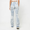 Smoke Rise Fray Denim Stack Pants plava 40122 2