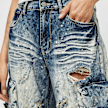 Smoke Rise Distressed High Rise Wide Leg plava 40123 4