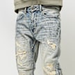 Smoke Rise Vintage Washed Jeans plava 40418 3