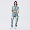 Smoke Rise Cropped Tapestry Denim Jacket blauw 40372 5