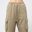Pegador NAMY CARGO SWEAT PANTS beż 40360 5