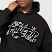FAVELA Fabric Patch Embroidery Black Hoodie negro 40414 3