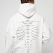 FAVELA Ribcage Rhinestone Hoodie biały 40390 7