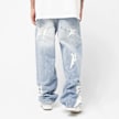 FAVELA Vegan Leather Patch Denim bleu 40392 2