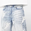 FAVELA Vegan Leather Patch Denim bleu 40392 4