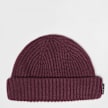 SNIPES Woven Flag Label Basic Fisherman Beanie aubergine rojo 40604 2