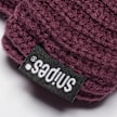 SNIPES Woven Flag Label Basic Fisherman Beanie aubergine rojo 40604 3