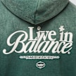 Another Cotton Lab Live in Balance Oversized Zip Hoodie zielony 40664 4