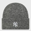 New Era Female Wide Cuff Beanie MLB New York Yankees dgr grigio 41516 1