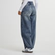 Urban Classics Ladies Tapered Baggy Jeans dirty washed blauw 41537 2