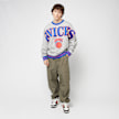 Mitchell & Ness NBA New York Knicks Full Field Satin Fleece Crew szary 41796 6