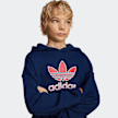 adidas Originals Oversized Kinder Hoodie met Groot Logo blauw 42045 3