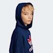 adidas Originals Oversized Kinder Hoodie met Groot Logo blauw 42045 4